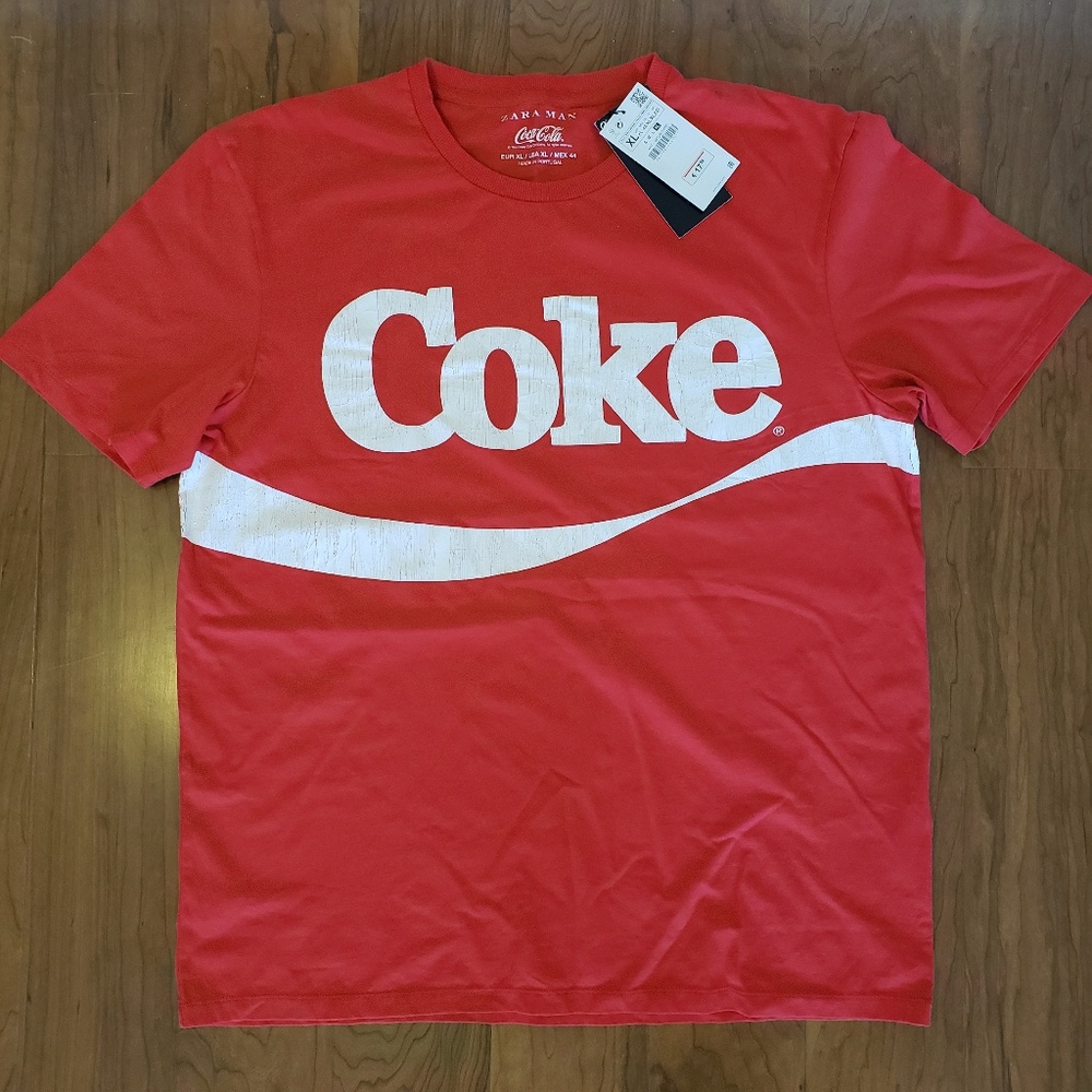 COKE by ZARA MAN | Vintage look Coke T-Shirt XL